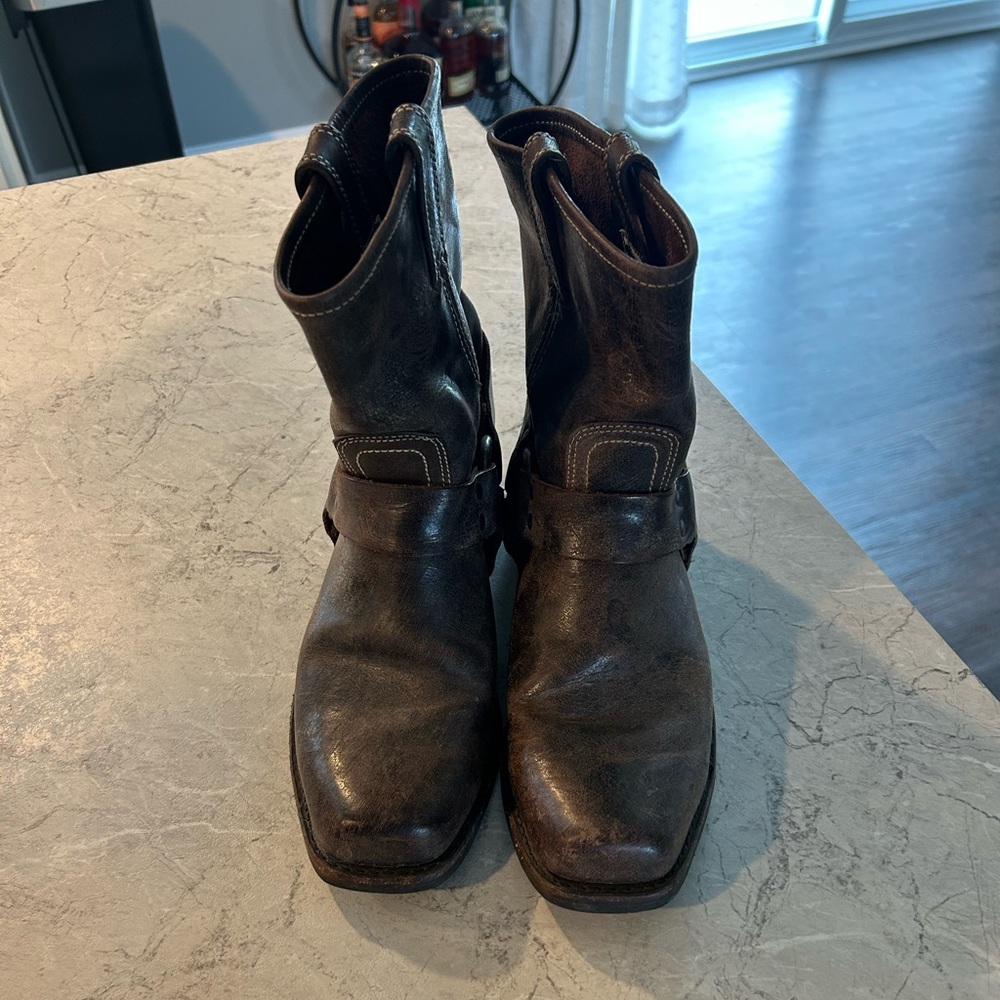 Frye Boots square toe with buckle